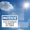 Signmission Gate To Remain Closed At All Times, 5 in W x Rectangle, Vinyl Decal OS-2PACK-NS-D-35-L-13090 - alternate 4